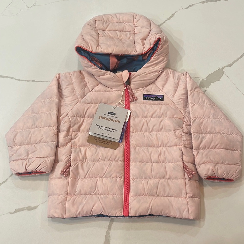 NWT Patagonia Baby Reversible Down Sweater Hoody